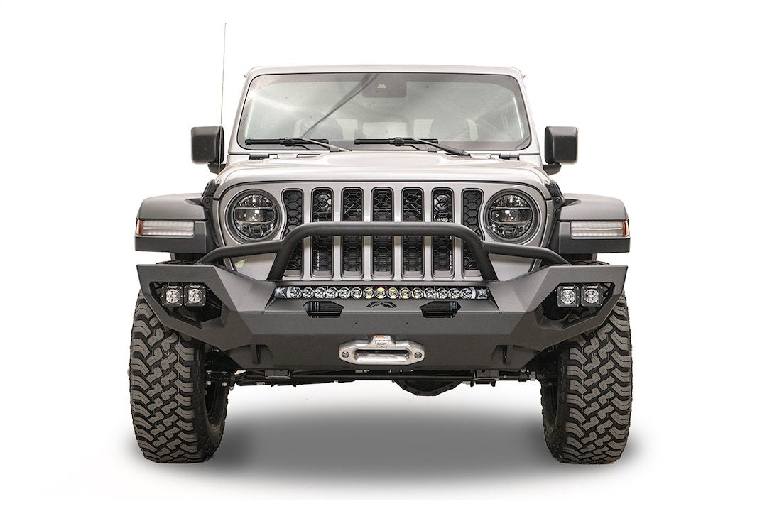 Product of Fab Fours JL18-X4652-1 Matrix Series Steel Powder Coated Bumper 