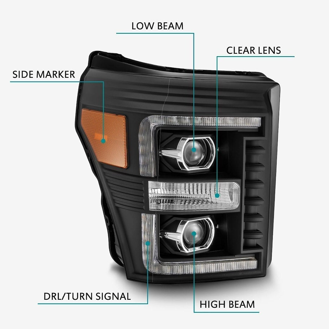 Product of AlphaRex USA 880146 Projector Beam Headlight Assembly - LED - Set Of 2 