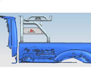 Product of Black Horse Offroad RB-BA1B Tubular Powder Coated Steel Truck Bed Bar 