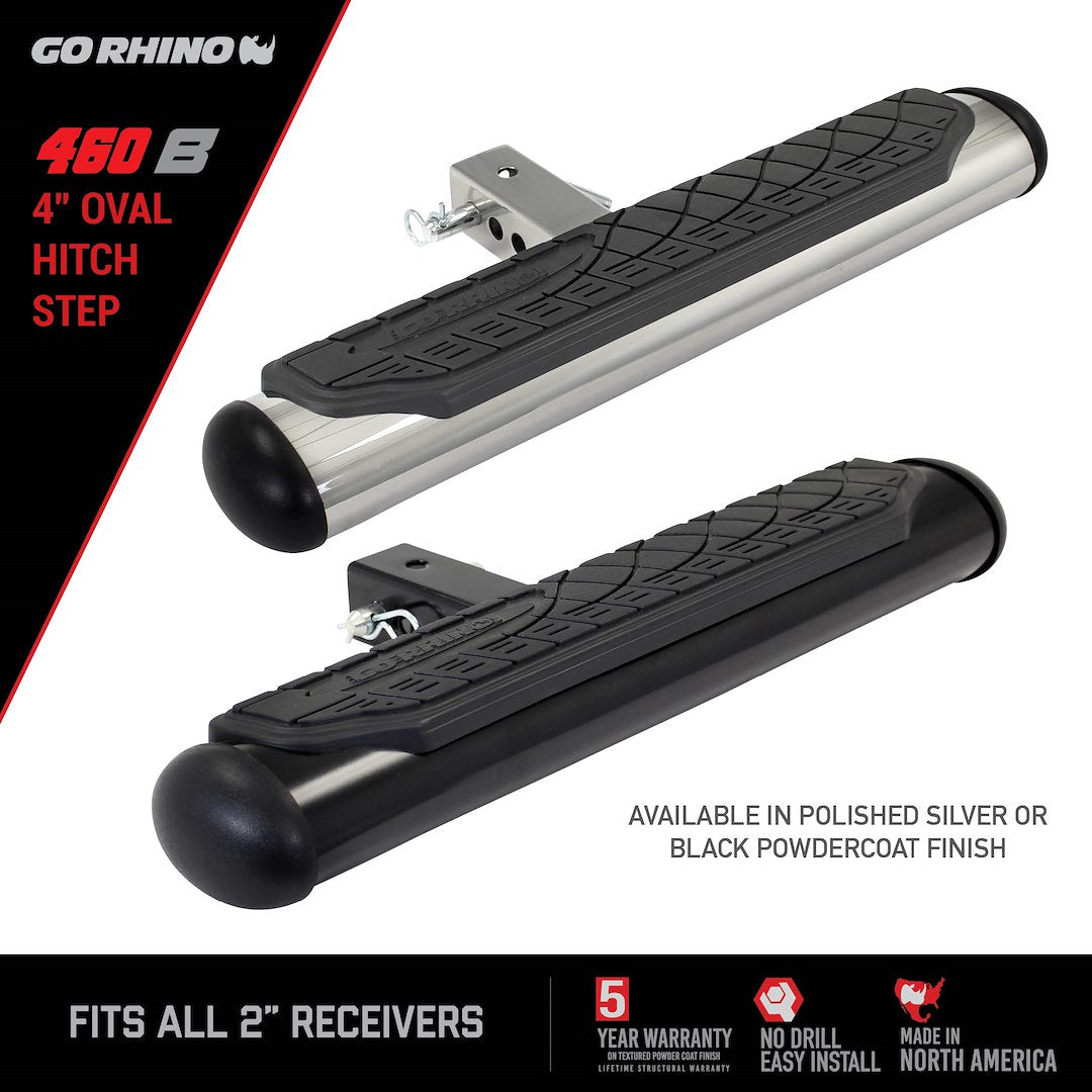 Product of Go Rhino 460B Black Powder Coated Steel Truck Step
