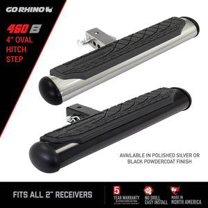Product of Go Rhino 460B Black Powder Coated Steel Truck Step