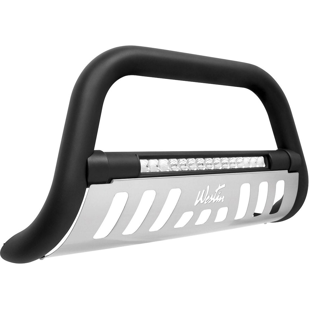 Product of Westin Automotive 32-2255L Bull Bar Black Textured Powder Coated 3 Inch Yes with skid plate 