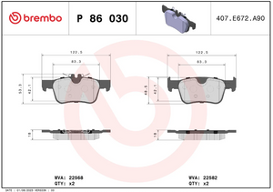 Brembo P86030 Brake Pad||p86030_3.Png||88||brmp86030||1684830