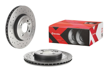 Product of Brembo 09A7611XC02 Xtra Vented Cross Drilled 1 Piece Brake Rotor 