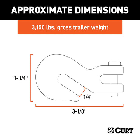 Curt 81502 Trailer Safety Chain Hook||81502_3008x1990_Ca.Jpg||86||c9381502||1790739