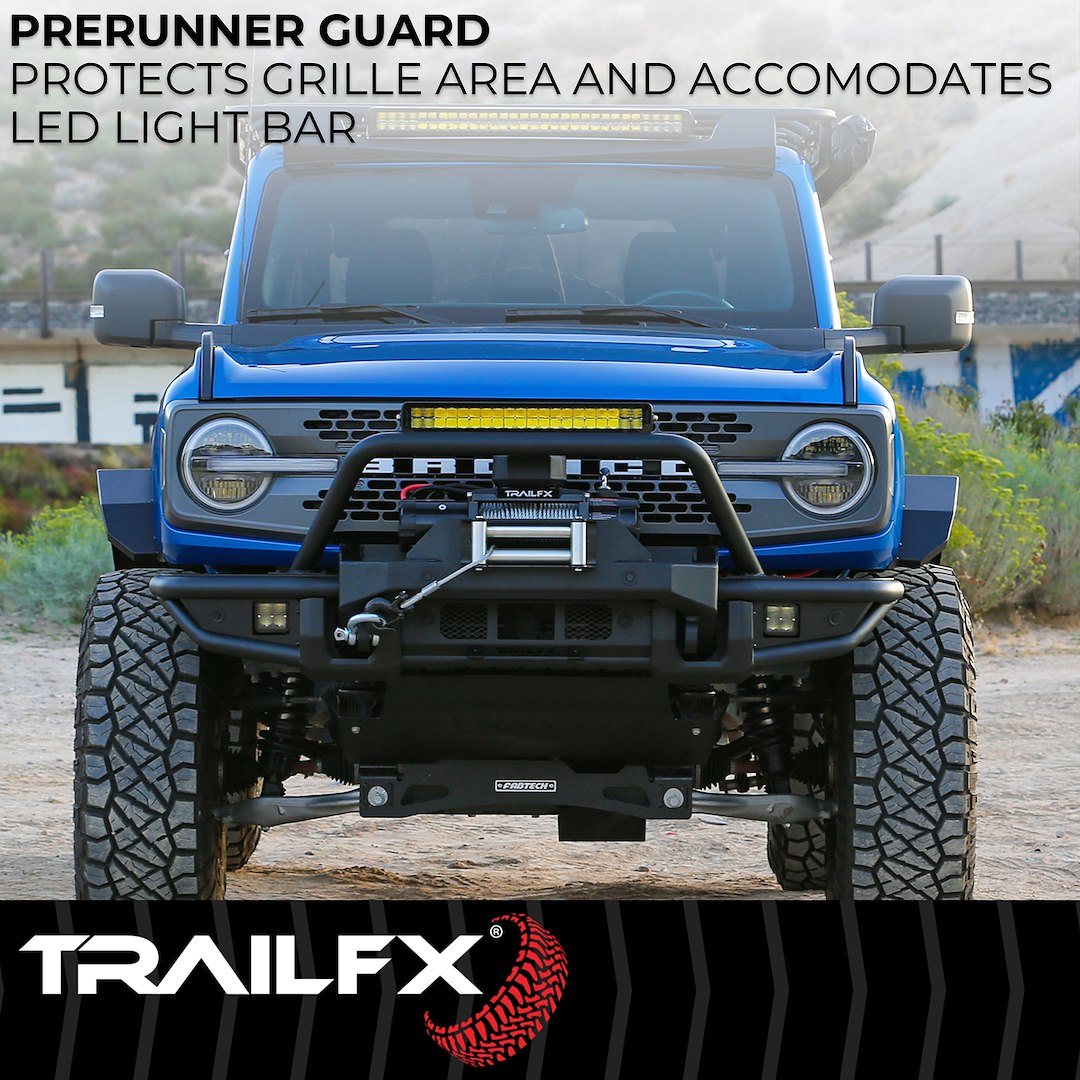 Product of TrailFX BR002T TrailFX Bronco Products Steel Matte Powder Coated Bumper 