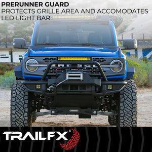 Product of TrailFX BR002T TrailFX Bronco Products Steel Matte Powder Coated Bumper 