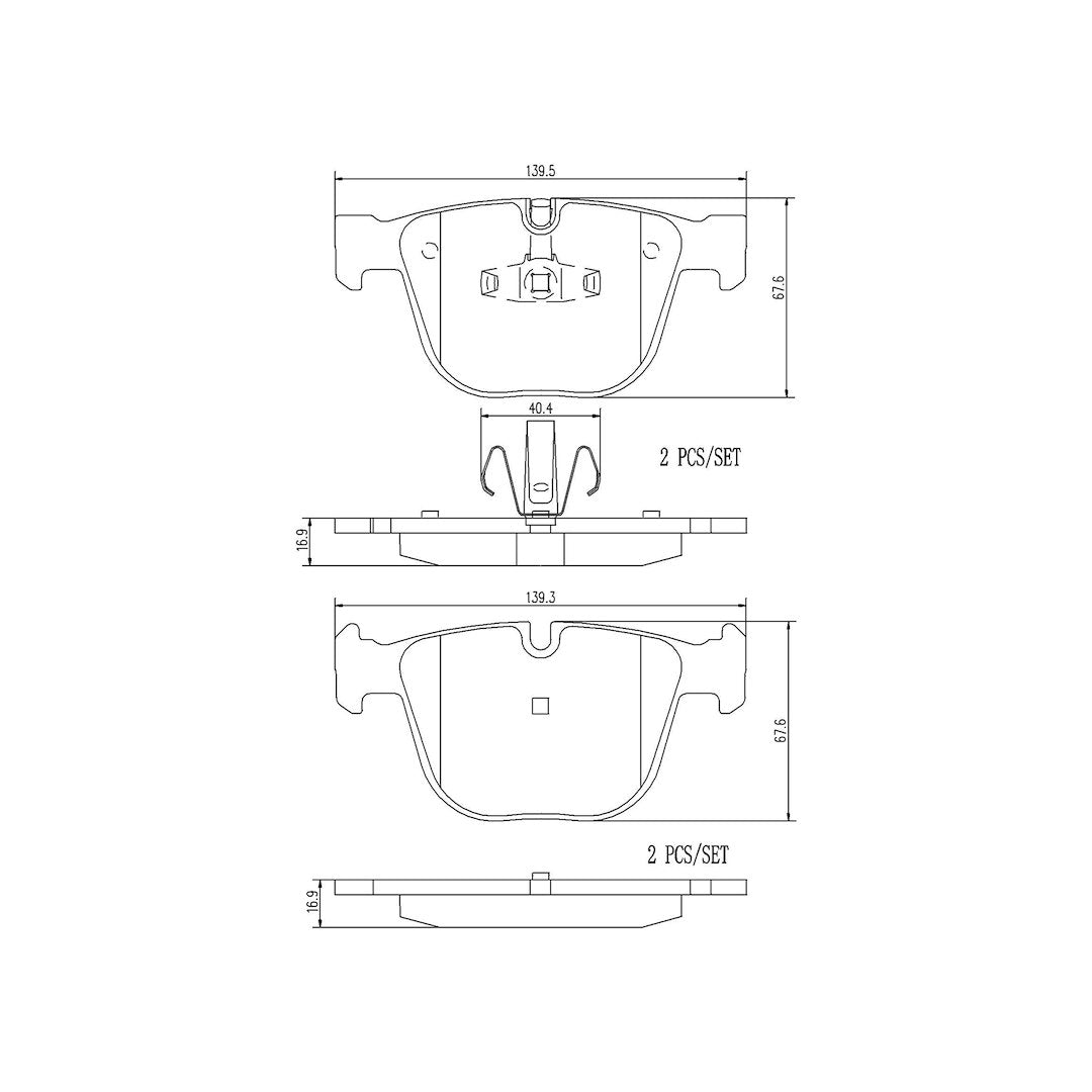 Brembo P06053n Brake Pad||||89||brmp06053n||2008898