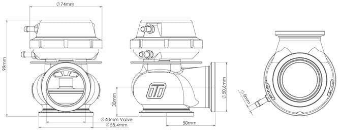 Turbo Smart Ts-0505-1010 Turbocharger Wastegate||ts-0505-1010_6.Jpg||91||trbts05051010||1672773