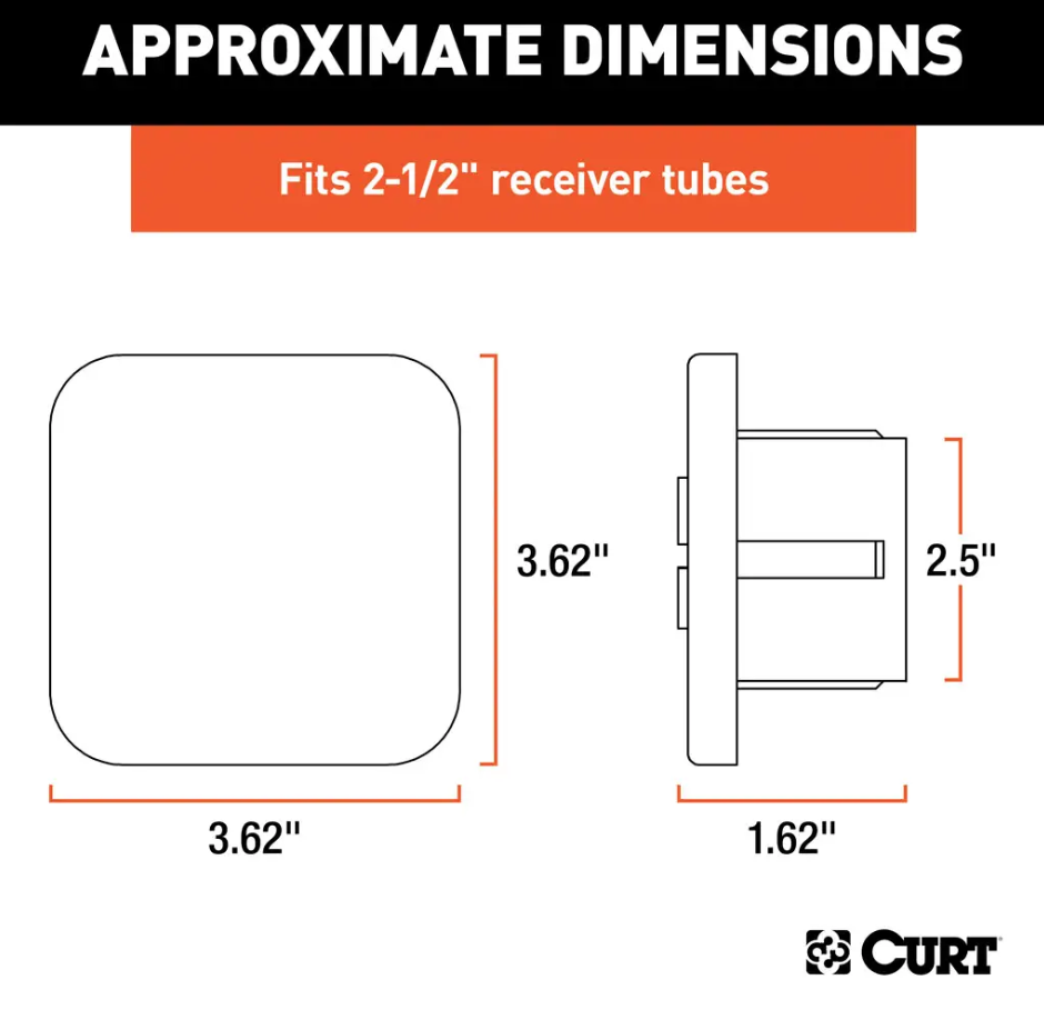 Curt 22278 Trailer Hitch Cover||22278_2.Png||87||c9322278||1786210