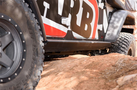 Product of ARB 4450240 Black Steel Flat Rocker Panel Guard 