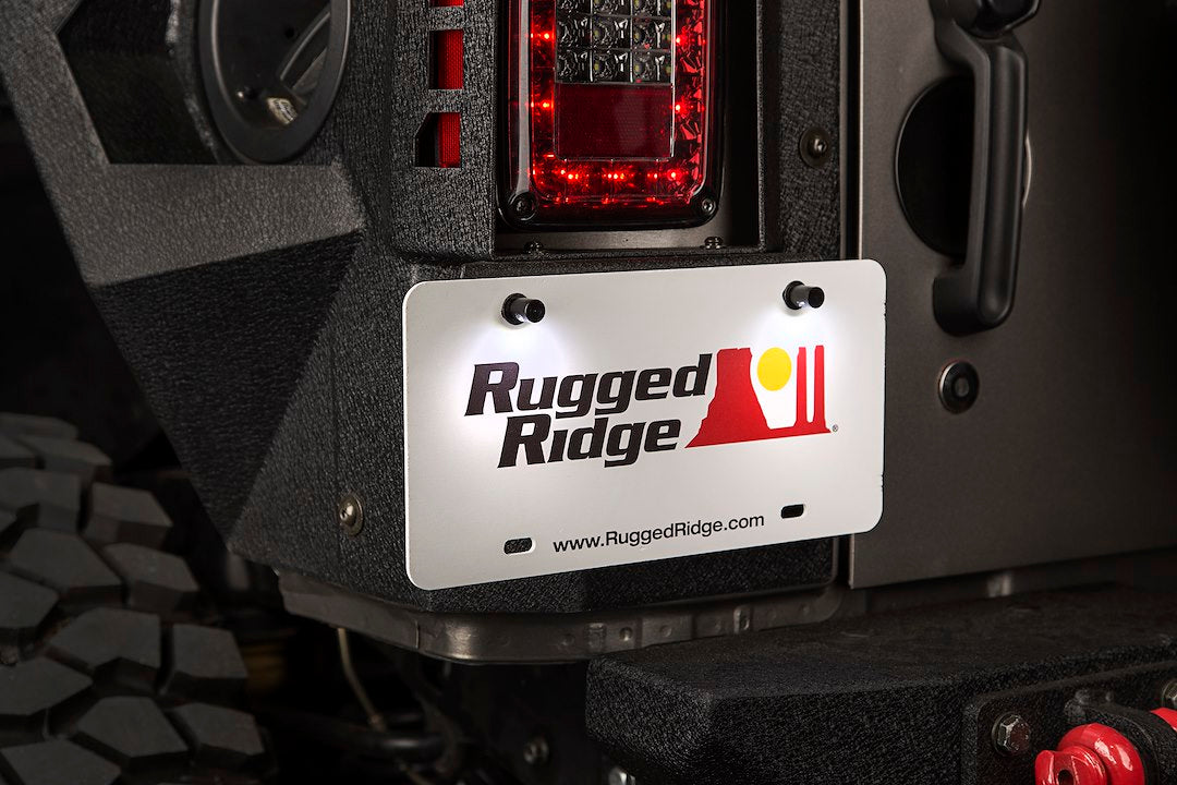 Rugged Ridge 11233.10 License Plate Light||11233.10_Installed1.Jpg||87||o311123310||911878