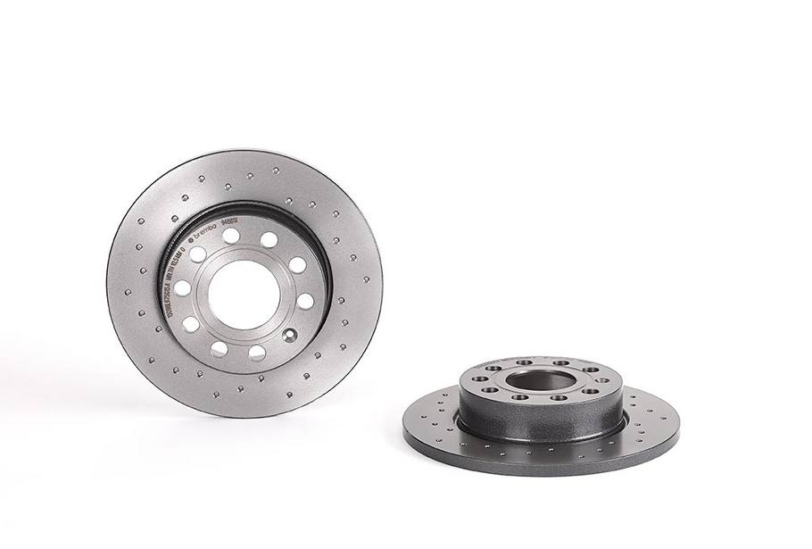 Product of Brembo 0894881XC02 Xtra Solid Cross Drilled 1 Piece Brake Rotor 