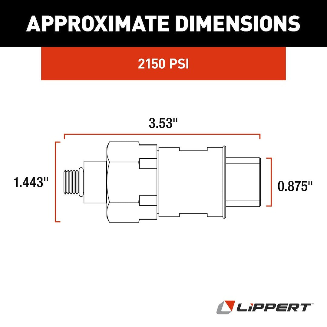 Product of Lippert Components 142927 Leveling System Hydraulic Pressure Switch