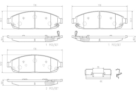 Brembo P37010n Brake Pad||p37010n_2.Jpg||86||brmp37010n||2091592