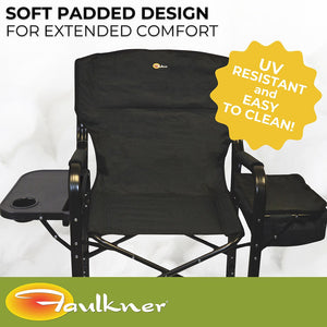 Faulkner 49580 Camping Chair||flk_49580_El Capitan Director Chair_Black_B2c_4.Jpg||88||flk49580||1609020
