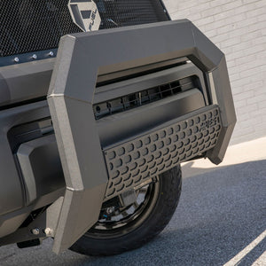Product of Aries 2164003 Bull Bar Black Carbide Powder Coated 5-1/2 Inch Yes with skid plate 