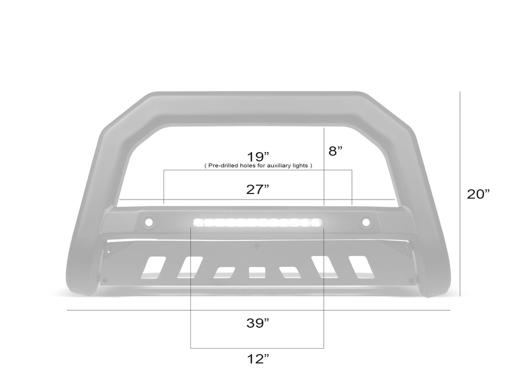 Product of Armordillo 8705513 Bull Bar  with skid plate 