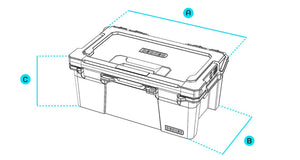 Product of Decked A0010-SIXR-BLK Sixer 16 Standard Profile Toolbox 