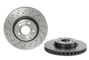 Product of Brembo 09A62131C02 Vented Cross Drilled 1 Piece Brake Rotor 