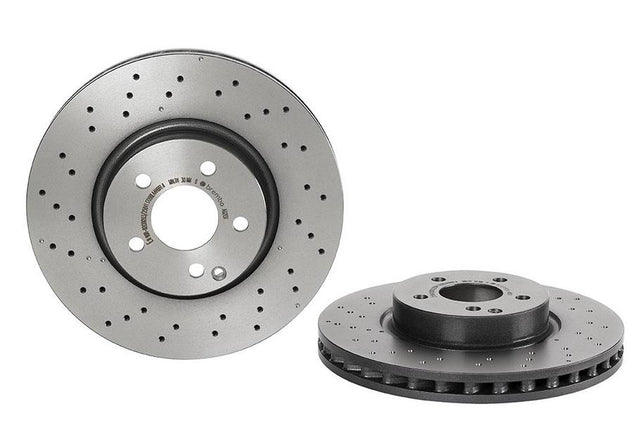 Product of Brembo 09A62131C02 Vented Cross Drilled 1 Piece Brake Rotor 