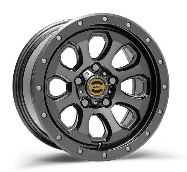 Product of Warn 17x8.5 Gun Metal Wheel - 5x5.00 Bolt Pattern 