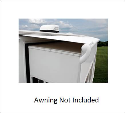 Product of Dometic T3106802CQ.600 White/ Off-White RV Slide-Out Vinyl Awning Fabric 