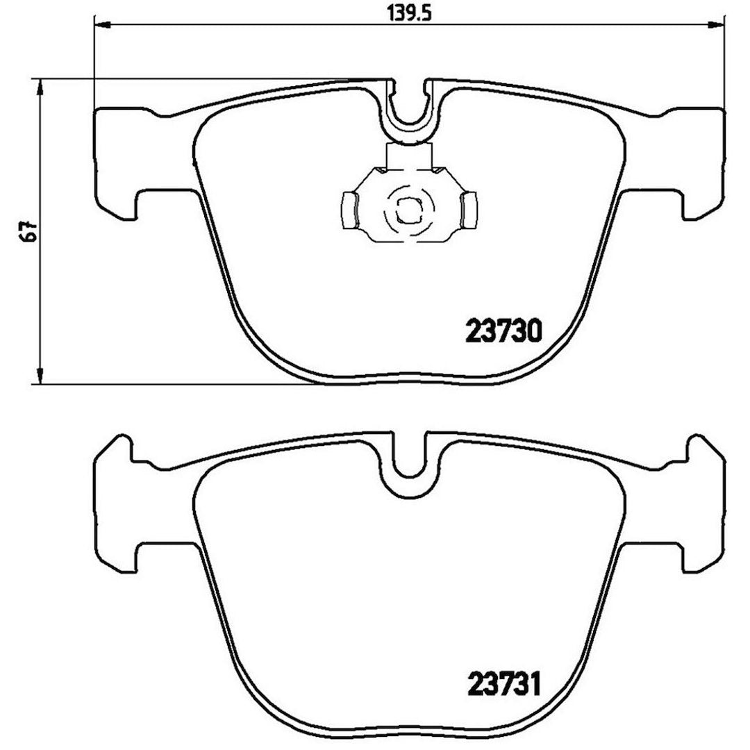 Product of Brembo P06026 Brake Pad - Set Of 4 