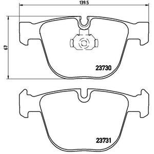 Product of Brembo P06026 Brake Pad - Set Of 4 