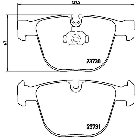 Product of Brembo P06026 Brake Pad - Set Of 4 