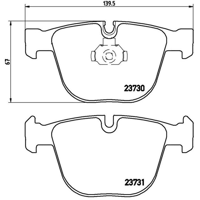 Product of Brembo P06026 Brake Pad - Set Of 4 
