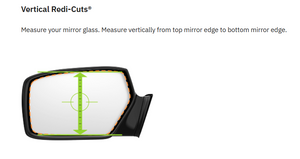 Burco Mirrors 3746h Exterior Mirror Glass||vertical Redi-Cuts.Png||86||bur3746h||2240468