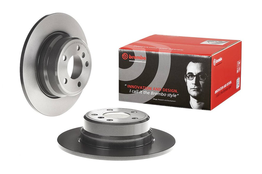 Product of Brembo 08701981C02 Solid 1 Piece Brake Rotor 