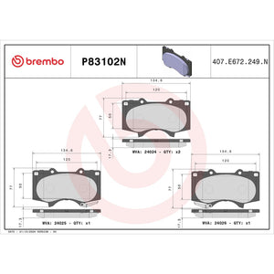 Brembo P83102n Brake Pad||p83102n_Drw.Jpg||91||brmp83102n||1755057