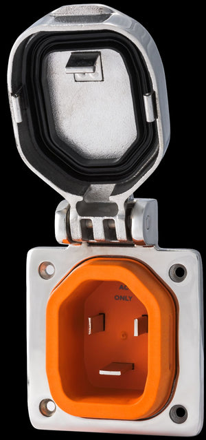 Smartplug Systems B30assynt Power Inlet Port||bm30nt - Stainless Inlet Open.Jpg||87||s5pb30assynt||1757610