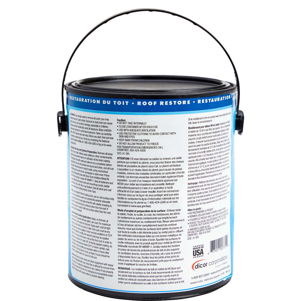 Dicor Corp. Rp-Mrc-1 Roof Coating||rp-Mrc-1_1.Png||86||d6jrpmrc1||852840
