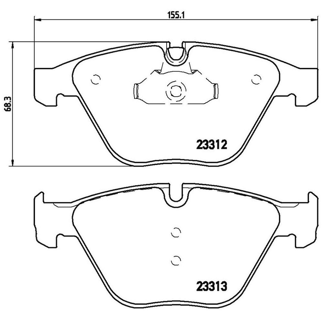 Product of Brembo P06054 Brake Pad - Set Of 4 