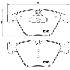 Product of Brembo P06054 Brake Pad - Set Of 4 