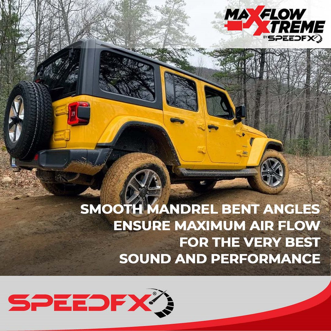 Product of SpeedFX 50601 MaxFlow Xtreme Axle Back System Single Exhaust System Kit 