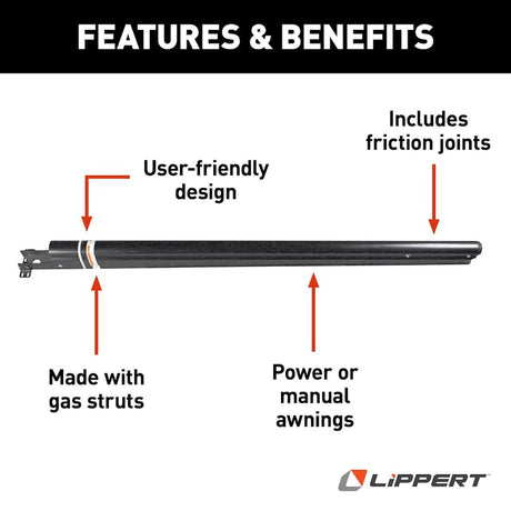 Product of Lippert Components 281154 Manual Awning Arm 