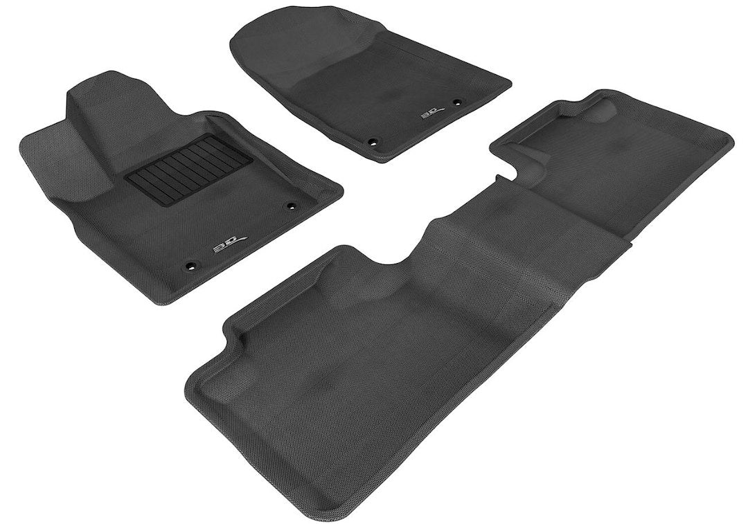 Product of 3D Mats KAGU L1JP00501509 Black Thermoplastic Rubber Of Carbon Fiber Texture Floor Liner 