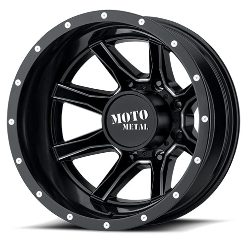 Product of Moto Metal Wheels 20x8.25 Black With Natural Accents Wheel - 8x7.87 Bolt Pattern 
