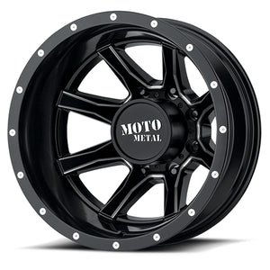 Product of Moto Metal Wheels 20x8.25 Black With Natural Accents Wheel - 8x7.87 Bolt Pattern 
