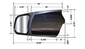 Product of Cipa Usa 11300 Exterior Towing Mirror