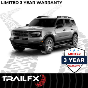 Product of TrailFX A1018T TFX 4" Oval Tube Side Steps Nerf Bar With Surface Steps 