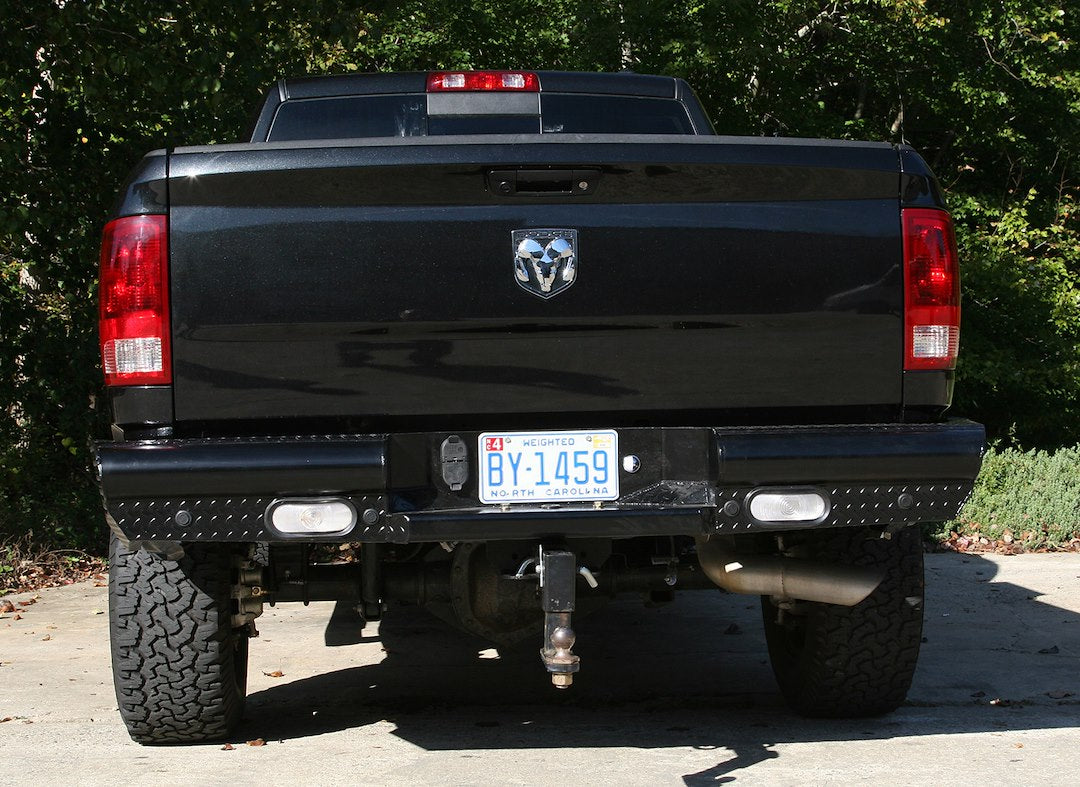 Product of Fab Fours DR03-T1050-1 Black Steel Steel Gloss Powder Coated Bumper 