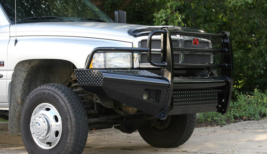 Product of Fab Fours DR94-S1560-1 Black Steel Steel Powder Coated Bumper 