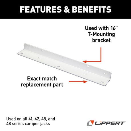 Product of Lippert Components 182492 Camper Jack Bracket