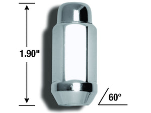 Product of Gorilla 41147XLB Acorn Bulge Extra Long 60 Degree Conical Bulge 14x1.5 Lug Nut 