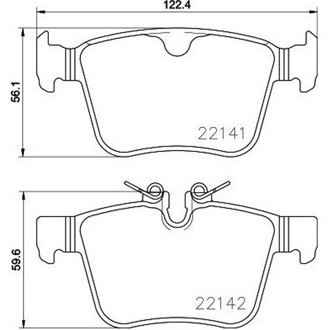 Product of Brembo P86029 Brake Pad - Set Of 4 